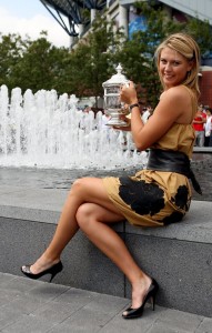 俄国网球大美女Maria Sharapova莎拉波娃高跟长腿领奖（第2张/共7张）