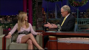 皮特前老婆Jennifer Aniston在深夜秀栏目中频繁交叉换腿（第4张/共25张）