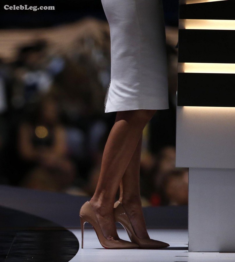 Melania Trump穿细高跟鞋帮助老公竞选总统（第4张/共20张）
