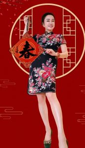 刘晓庆穿上旗袍短裙展示发亮的玉腿（第1张/共4张）